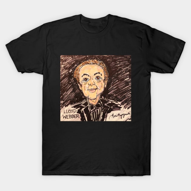 Andrew Lloyd Webber T-Shirt by TheArtQueenOfMichigan 